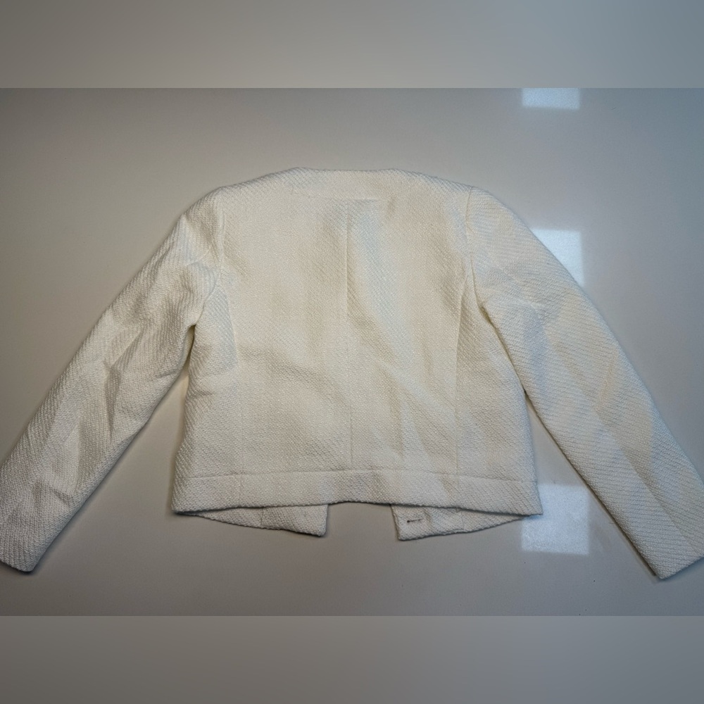 J.CREW *NWT* Tweed Lady Jacket White w/ Pearl Buttons Size XXS BW284 - Picture 9 of 14